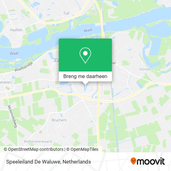 Speeleiland De Waluwe kaart