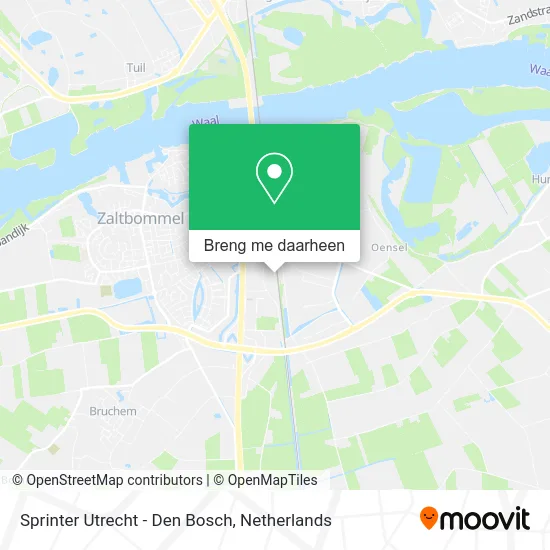 Sprinter Utrecht - Den Bosch kaart