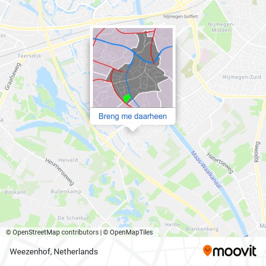 Binnen levering Verlaten Hoe gaan naar Weezenhof in Nijmegen via Bus of Trein?