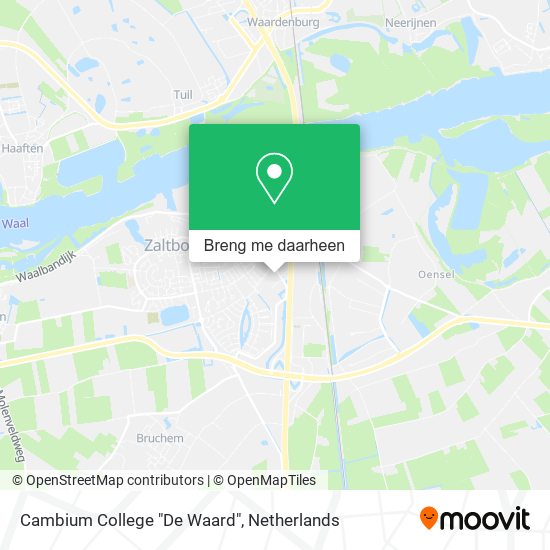 Cambium College "De Waard" kaart