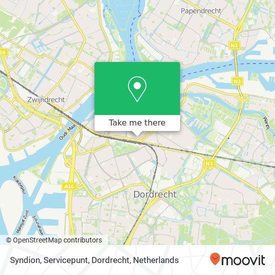 Syndion, Servicepunt, Dordrecht kaart