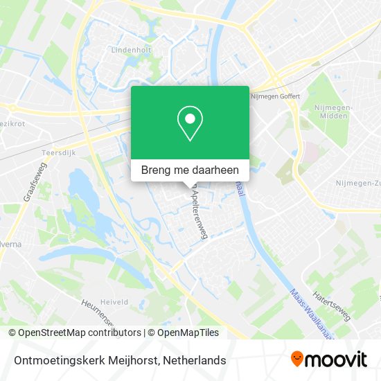 Ontmoetingskerk Meijhorst kaart