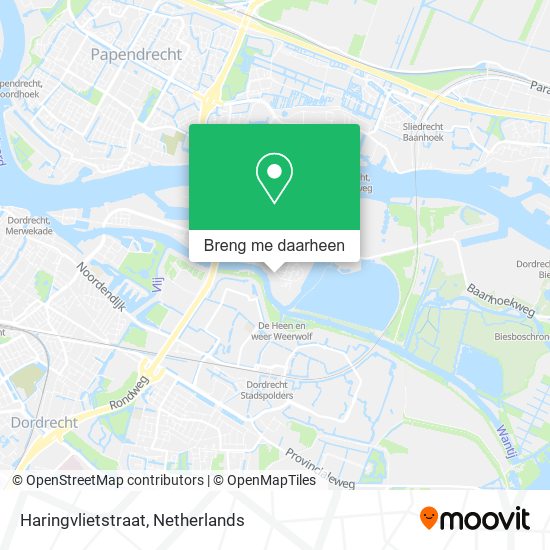 Haringvlietstraat kaart