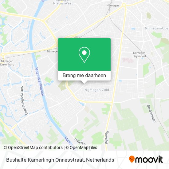 Bushalte Kamerlingh Onnesstraat kaart