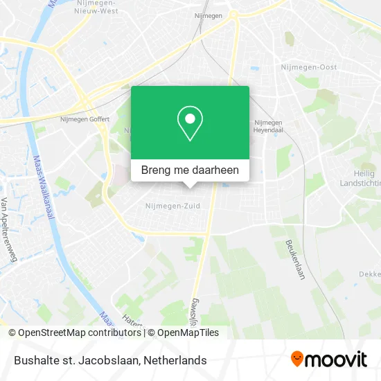 Bushalte st. Jacobslaan kaart