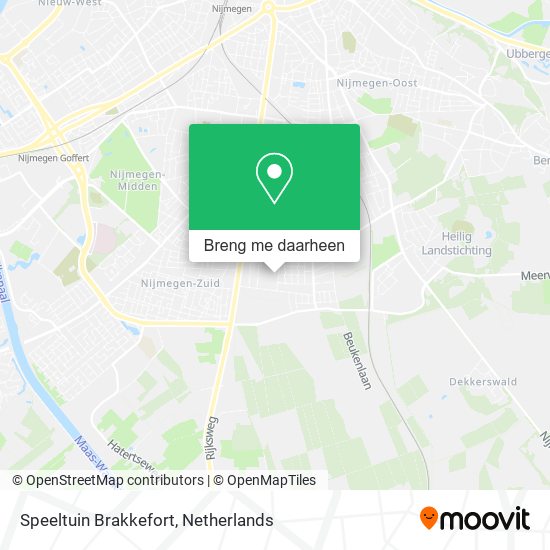 Speeltuin Brakkefort kaart