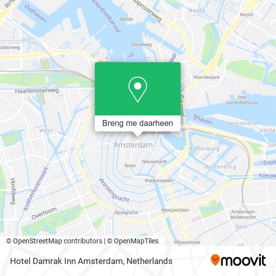Hotel Damrak Inn Amsterdam kaart