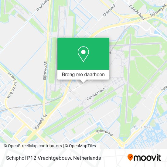 Schiphol P12 Vrachtgebouw kaart