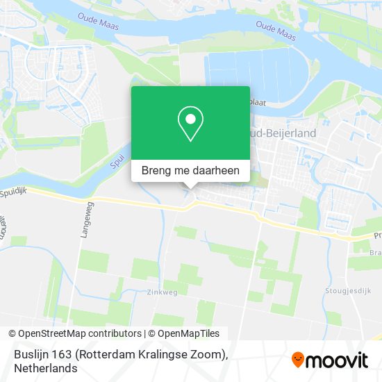 Buslijn 163 (Rotterdam Kralingse Zoom) kaart
