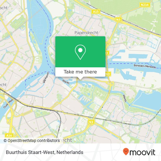 Buurthuis Staart-West kaart