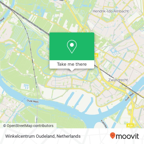 Winkelcentrum Oudeland kaart