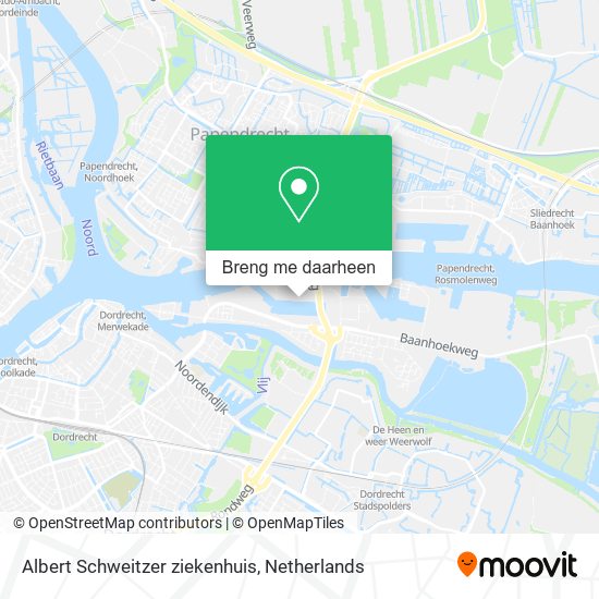 Albert Schweitzer ziekenhuis kaart