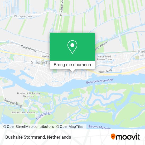 Bushalte Stormrand kaart