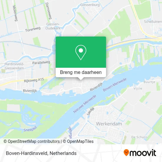 Boven-Hardinxveld kaart