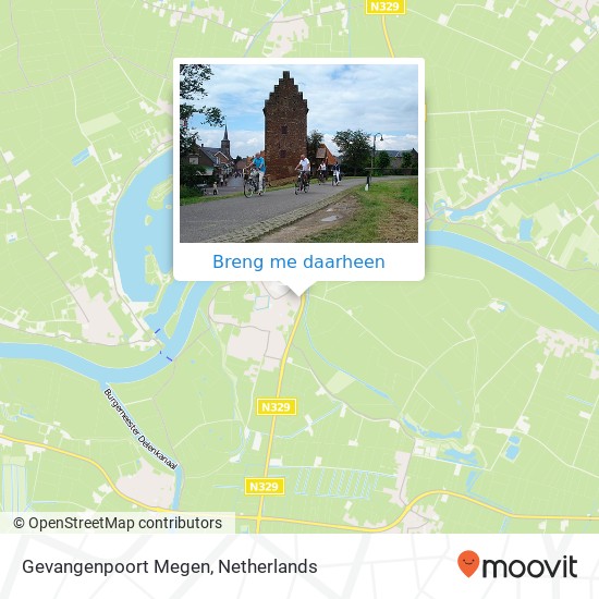 Gevangenpoort Megen kaart