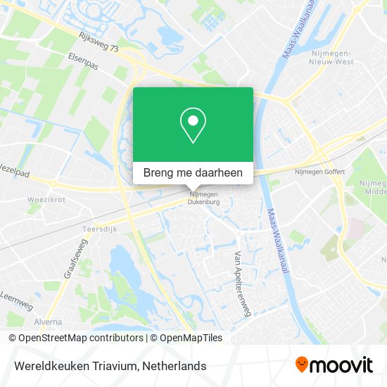 Wereldkeuken Triavium kaart