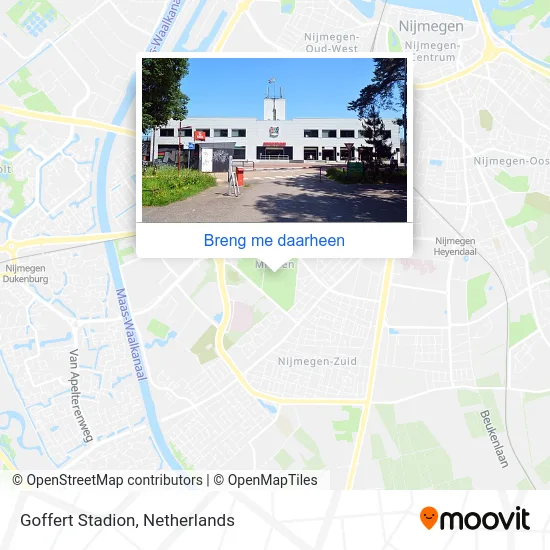 Goffert Stadion kaart