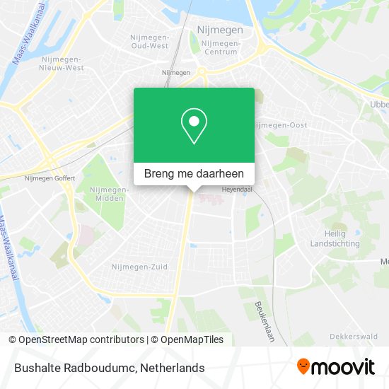 Bushalte Radboudumc kaart
