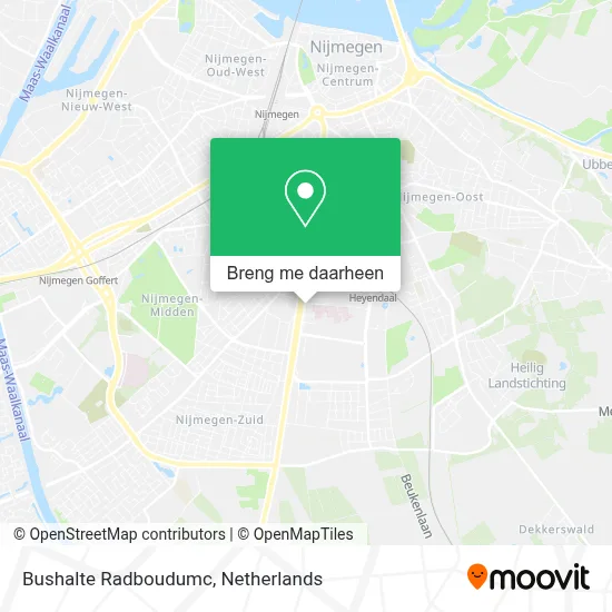 Bushalte Radboudumc kaart