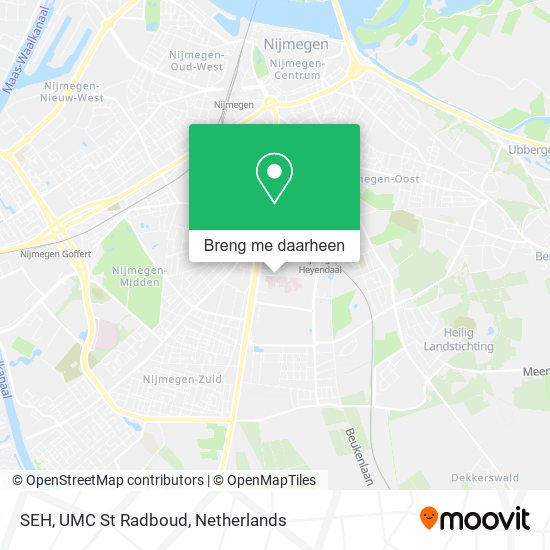 SEH, UMC St Radboud kaart