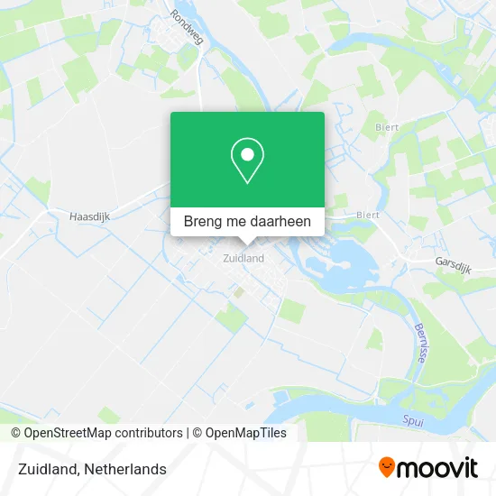 Zuidland kaart