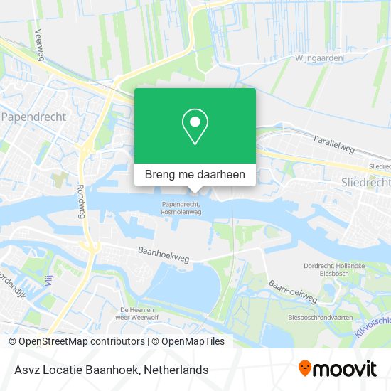 Asvz Locatie Baanhoek kaart