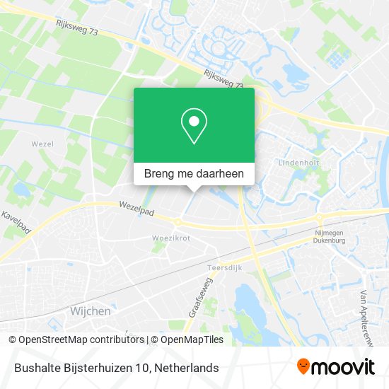 Bushalte Bijsterhuizen 10 kaart
