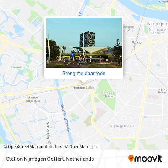 Station Nijmegen Goffert kaart