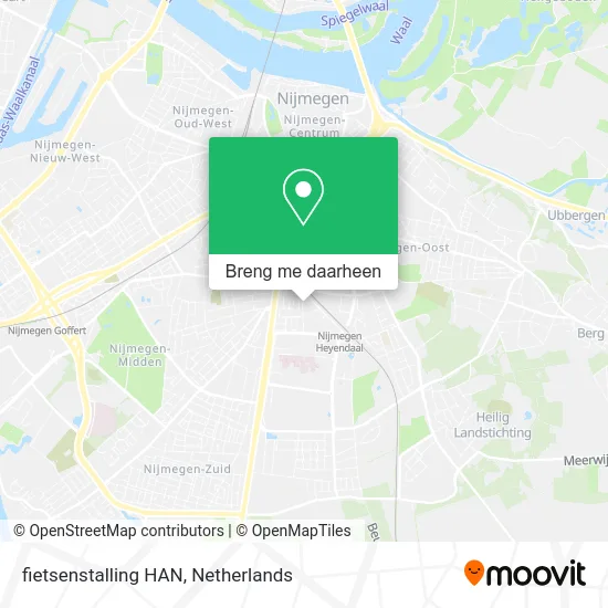 fietsenstalling HAN kaart