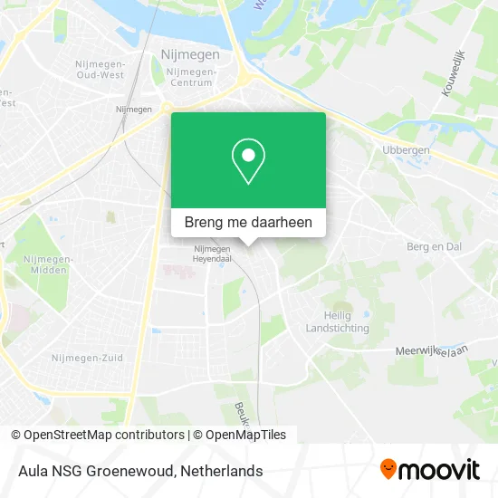 Aula NSG Groenewoud kaart
