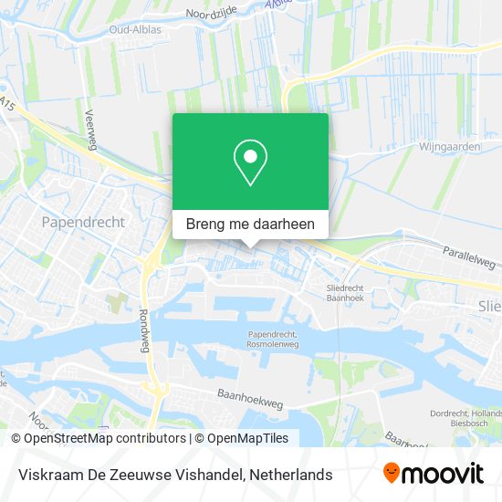 Viskraam De Zeeuwse Vishandel kaart