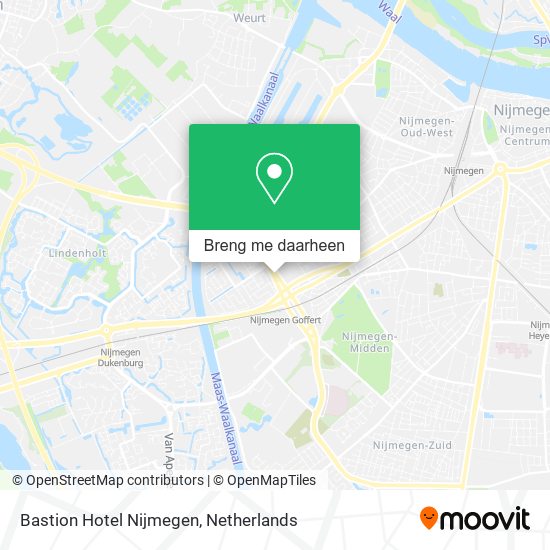 Bastion Hotel Nijmegen kaart