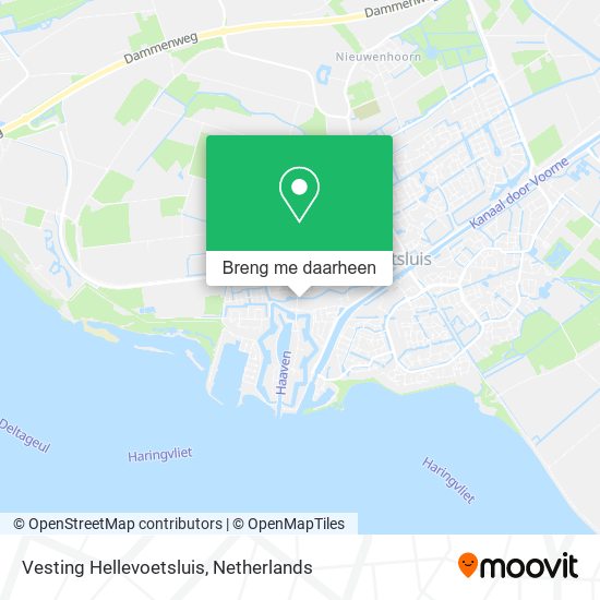 Vesting Hellevoetsluis kaart