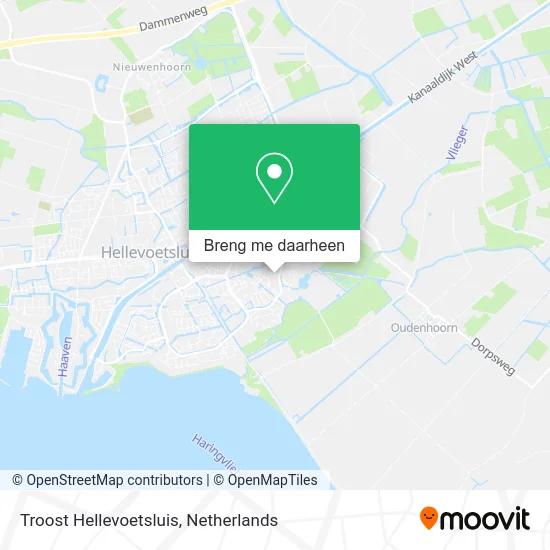Troost Hellevoetsluis kaart