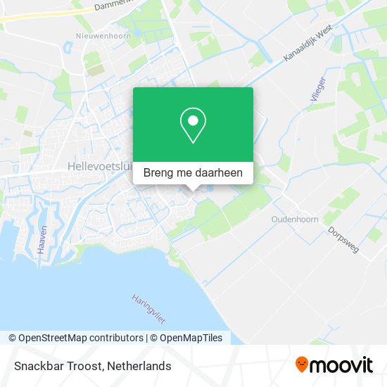 Snackbar Troost kaart