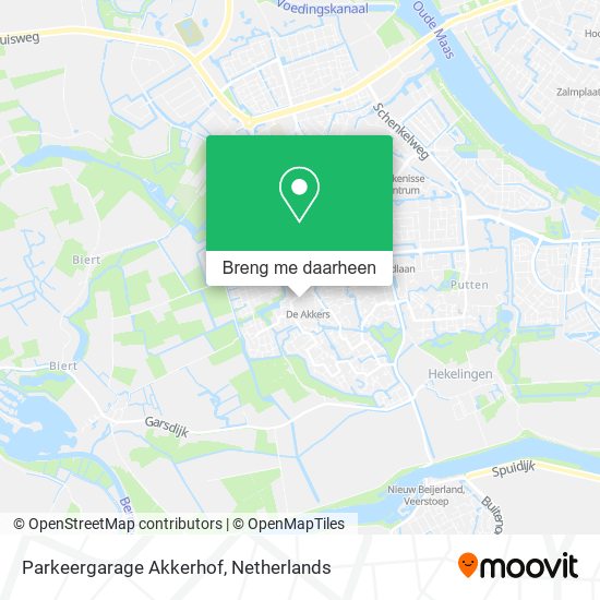 Parkeergarage Akkerhof kaart