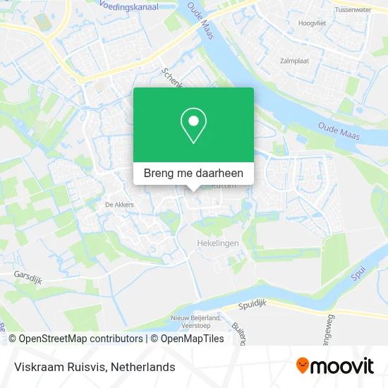 Viskraam Ruisvis kaart