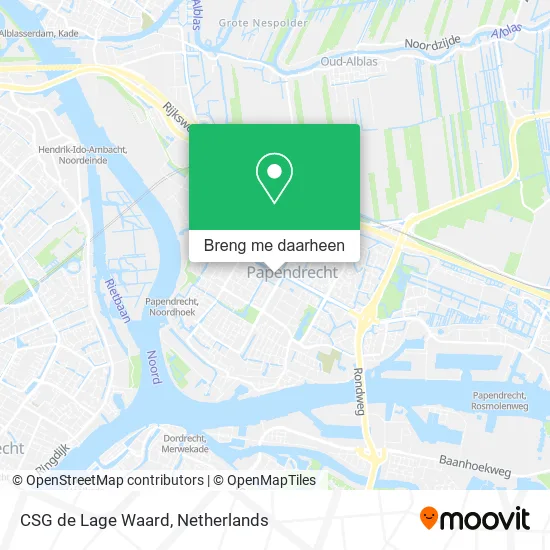 CSG de Lage Waard kaart