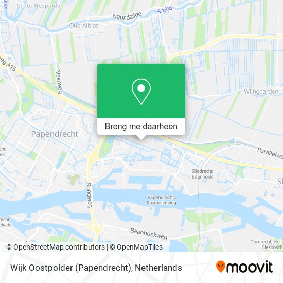 Wijk Oostpolder (Papendrecht) kaart