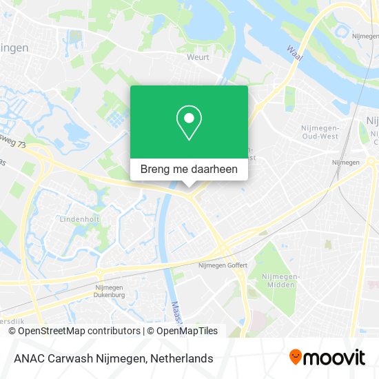 ANAC Carwash Nijmegen kaart