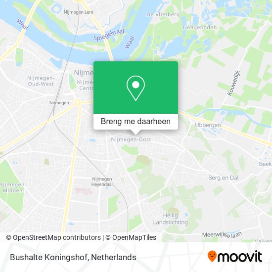 Bushalte Koningshof kaart