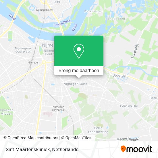 Sint Maartenskliniek kaart