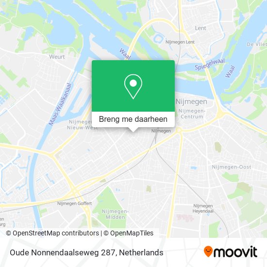 Oude Nonnendaalseweg 287 kaart