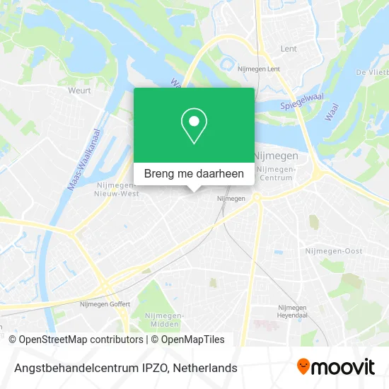 Angstbehandelcentrum IPZO kaart