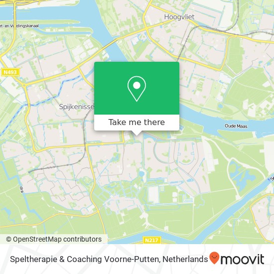 Speltherapie & Coaching Voorne-Putten kaart