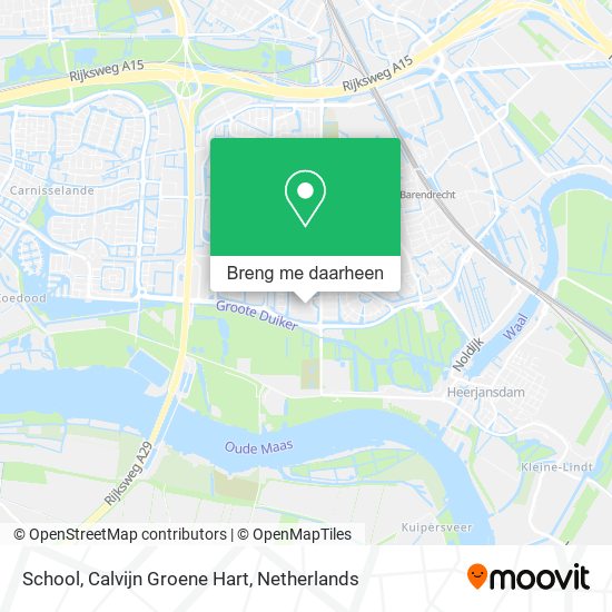 School, Calvijn Groene Hart kaart