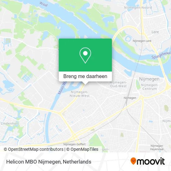 Helicon MBO Nijmegen kaart