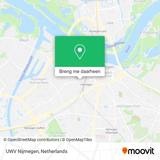 UWV Nijmegen kaart