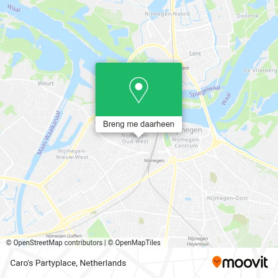 Caro's Partyplace kaart