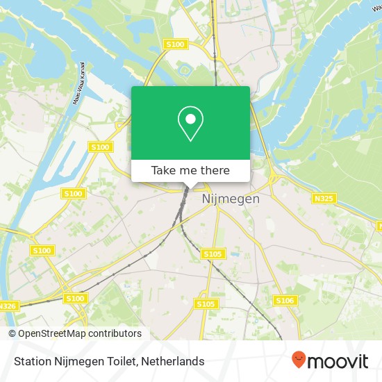 Station Nijmegen Toilet kaart